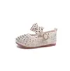 Sandalias para Niña Malla Hueca Zapatos Romanos Suela Suave Estilo Verano 2026 Zapatos Infantiles Niña Pequeña Moño Sandalias de Princesa