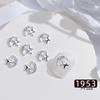 Decoraciones de Arte de Uñas de Estrella de Cinco Puntas Brillantes, Metal Hueco Transfronterizo con Pedrería Incrustada de Aleación, Pedrería de Estrella para Uñas DIY, Accesorios para Uñas