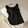 Camisola Nueva de Seda de Verano para Mujer, Capa Interior, Hermosa Espalda, Ropa Interior Sexy, Top de Seda de Morera, Se Puede Usar por Fuera