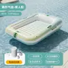 Nova Cama Flutuante Inflável Transfronteiriça com Rede, Cadeira de Lounge para Brincar na Água, Sofá Flutuante, Boia Dobrável de Uso Duplo com Encosto