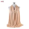 Otoño e Invierno nuevo color sólido elegante moda punta cerrada bufanda larga bufanda bufanda en stock al por mayor fábrica de Yiwu