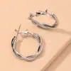 Brincos Argola de Prata Agulha Europeus e Americanos Transfronteiriços, Luxo Acessível, Brincos de Alta Qualidade, Design de Nicho, Elegantes, Modernos e Simples