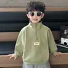 Q203 Ropa de Otoño para Niños Sudadera Nuevo Estilo Moda Fresca Infantil Capa Interior Ropa Exterior Top Ropa de Niño Capa Base Casual