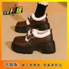 Sapatos Peludos Versáteis Estilo Coreano para Mulheres, Novo Estilo Outono e Inverno 2026, Sapatos de Algodão com Forro de Lã, Mocassins, Sapatos de Couro Quentes com Solado Grosso para Mulheres