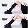 Calcetines de compresión para pantorrilla para mujer primavera y otoño compresión fuerte calcetines jk negros hasta la mitad de la rodilla calcetines tubo estilo coreano