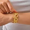 Pulsera Personalizada de Acero Inoxidable Estilo Marino Estrella de Mar Europea y Americana Tendencia Transfronteriza Pulsera de Apertura Irregular Joyería Transfronteriza para Mujer