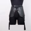 YWZ Body Ajustado Atado Traje Vestido Ropa de Noche Accesorios de Cuero Hueco Joven