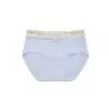 Calcinha feminina estilo girlie com blocos de cor, algodão puro, antibacteriana 10A, entrepernas estendido, tamanho grande, respirável, amigável à pele, modelo de cobertura total