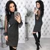 Vestido recto sexy de manga larga con encaje vintage para mujer, popular entre Europa y Estados Unidos, disponible en eBay y AliExpress.