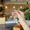 Cuchillo y Tenedor de Acero Inoxidable 304 con Mango de Bambú, Cubiertos Occidentales Creativos Estilo Hotel, Juego Doméstico de Cuchillo, Tenedor y Cuchara para Bistec 3D