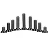 Acero Inoxidable 304 Cabeza Avellanada Negra Torx Interno Tornillos Antirrobo Tornillos de Máquina Cabeza Plana Pernos Extendidos M2-M8