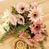 Simulación Transfronteriza de Amazon Flores Falsas Gerbera Decoración para el Hogar Hotel Boda Realista de Alta Gama Al por Mayor