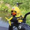 Lindo Pato Amarillo Submarino Adornos de Pato para Coche Motocicleta Autopropulsada Motocicleta Eléctrica Adornos de Coche a Batería Accesorios