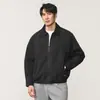 Chaqueta casual estilo americano, estética de viejo dinero, con solapa retro para hombre, nueva chaqueta de trabajo Harrington para primavera/otoño