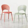 Cadeira de Jantar Escandinava Cadeira de Plástico Doméstica Banqueta Minimalista Moderna com Encosto Cadeira de Mesa para Escritório Externo Negociação Casual