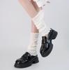 Polainas de Tricô Originais de Alta Qualidade para Mulheres, Design de Nicho Coreano, Polainas Largas de Street Style Americano