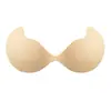 Nuevo producto transfronterizo: Protectores de pecho de silicona sólida con forma de mango, lencería strapless 3D push-up, sujetador invisible sin costuras para vestidos de novia