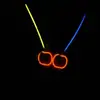 Combinação de Acessórios Glow Stick, Presilhas de Cabelo, Óculos de Caveira em Formato de Coração, Suporte para Lanterna, Conector Triplo, Design DIY