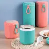 Taza Sellada de Acero Inoxidable para Sopa, Contenedor de Sopa Aislado, Lonchera para Oficinistas y Estudiantes, Taza de Plástico para Desayuno Apto para Microondas, Taza para Cereal y Porridge