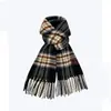 Nova Coleção de Lenços Xadrez Estilo Coreano do Fabricante para Mulheres, Atmosfera de Inverno, Quente, Versátil, Fofo, Cachecol para Pescoço Estilo Faculdade, Transfronteiriço