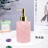 Frasco Sub-frasco Tipo Prensa Pedra Bruta de Cristal Natural Frasco de Álcool em Gel Frasco Vazio de Sabonete Corporal de Hotel Frasco de Loção Corporal
