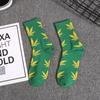 Nuevos Calcetines de Hoja de Arce de Otoño e Invierno Calcetines de Media Caña para Hombre y Mujer Deportivos de Baloncesto a la Moda Calcetines Coreanos para Pareja al por Mayor