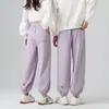 Calça de Moletom para Casal Feminina, Calça Jogger Reta com Rosto Sorridente, Estilo Primavera e Outono 2026, Calça de Moletom Unissex de Cintura Alta, Peça Única Dropshipping