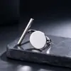 Anillo de acero de titanio de diseño nicho estilo Ins para mujer, no se decolora, oro de 18 quilates, diseño abierto, acero inoxidable, lujo ligero, anillo para el dedo índice, venta al por mayor