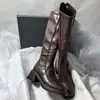 Botas altas súper bonitas para mujer, tacón grueso, tacón alto, Nuevo Estilo Tendencia Otoño/Invierno 2026 Botas de Montar Negras de Caña Alta