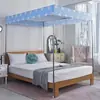 Mosquitero Tela Superior a Prueba de Polvo Tela Superior Negra A Prueba de Polvo A Prueba de Viento Cubierta Superior Estilo Princesa Dormitorio Cama Cubierta Superior Tela Una Pieza Hogar Cama Doble