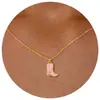Colar Transfronteiriço Novo de Aço Inoxidável Estrela do Mar Caranguejo Zircônia Moda Feminina Versátil Estrela de Seis Pontas Cauda de Estrela do Mar Corrente para Clavícula