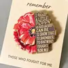 Nuevo Broche Creativo de Aleación de Zinc, Insignia Conmemorativa Cultural y Creativa Patriótica, Insignia Metálica Marea Roja de Zhou Wu