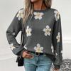 Bai Fen Zhi Yi El Suéter de Punto Jacquard de Manga Larga de Moda Europea y Americana Más Vendido de Otoño e Invierno de Amazon Transfronterizo