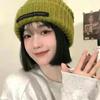 Gorro de Punto Pequeño para Adelgazar el Rostro para Otoño e Invierno para Hombre, Gorro de Punto Suelto, Cálido para Mujer Otoño e Invierno Circunferencia de Cabeza Grande Hilo Grueso Beanie Slouchy Moderno