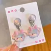 Pinzas para Orejas de Color Gelatina para Niños 2025 Nuevos Lindos Pendientes Indoloros para Niñas, Aretes para Bebés Que No Lastiman las Orejas, Accesorios para Orejas con Colgante
