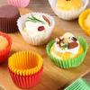Bandeja de Papel para Bolo Copo de Papel Copo para Muffin Tamanho Grande Médio pequeno Bandeja de Papel Snow Mei Niang Redondo Tapete de Papel à Prova de Óleo para Assar Bandeja de Morango