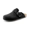 Sandálias Birkenstock Planas Fechadas na Ponta e Abertas Atrás para Mulheres, Novo Estilo Slip-On Retrô para Primavera e Outono de 2026
