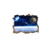 Adesivo de parede 3D de fantasia quebrando a parede planeta autoadesivo pintura decorativa para quarto de criança geração AliExpress transfronteiriça