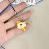 Gato fofo donut celular corda diversão desenho animado comida brincar bolsa pingente casal namorada presente acessórios joias