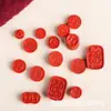 Fidelidad Natural Moneda Cinabrio Marca Fu Ping An Alto Contenido Pulsera de Arena Roja Pulsera Colgante Colgante Accesorios de Joyería