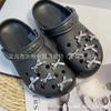 Hebillas para Zapatos tipo Zueco con Lazo Plateado Electrochapado Flor para Zapato Decoración Estéreo DIY Desmontable Dulce Fresca Sexy Venta al por Mayor