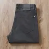 Pantalones vaqueros casuales para hombre, de cintura lavada otoñal, microelásticos, cinco bolsillos, nuevos 2024, estilo americano nostálgico