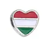 Venta Caliente Transfronteriza Aleación Bandera Americana Cuentas de Agujero Grande Aceite Goteando Pulsera DIY Cordón de Zapato con Cuentas Accesorios de Joyería Venta al por Mayor