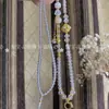 Corrente de Contas de Cristal Branco Original Fivela Universal Sentido Avançado Coringa Cristal Raposa de Nove Caudas Marca Tailandesa Corrente para Pendurar Thangka 4mm Longa 60