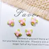 Acessórios de nail art floral da moda: uma coleção fofa e que induz dopamina de três pequenas flores, perfeita para decorações de unhas e presilhas de cabelo, feita com resina