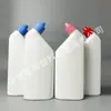 Botellas de plástico para limpiador de inodoros al por mayor de 500 ml, botellas vacías para limpiador de inodoros y desincrustante, botellas de embalaje especial para uso diario