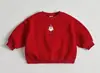 25 Camisetas Nuevas de Otoño e Invierno Estilo Ins Tema Navideño Tops de Manga Larga para Bebé Sudaderas para Niños Ropa Navideña