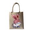 Bolsa de Mão Nova Moda 2023 Bolsa de Feltro Estampa de Desenho Animado Versátil para Férias