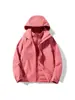 Chamarra de trabajo unisex con capucha, a prueba de viento, cálida, para hombre, abrigo casual para exteriores, primavera y otoño, multicolor, moderna y elegante