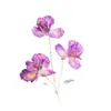 3 Flores de Iris Artificiales de Alicia para Decoración en Sala de Estar, Comedor, Dormitorio, Escritorio y Uso Comercial